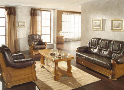 Wohnzimmer Ledercouch Sofagarnitur Set 3+2 Sitzer Sofa Couch Sitz Polster